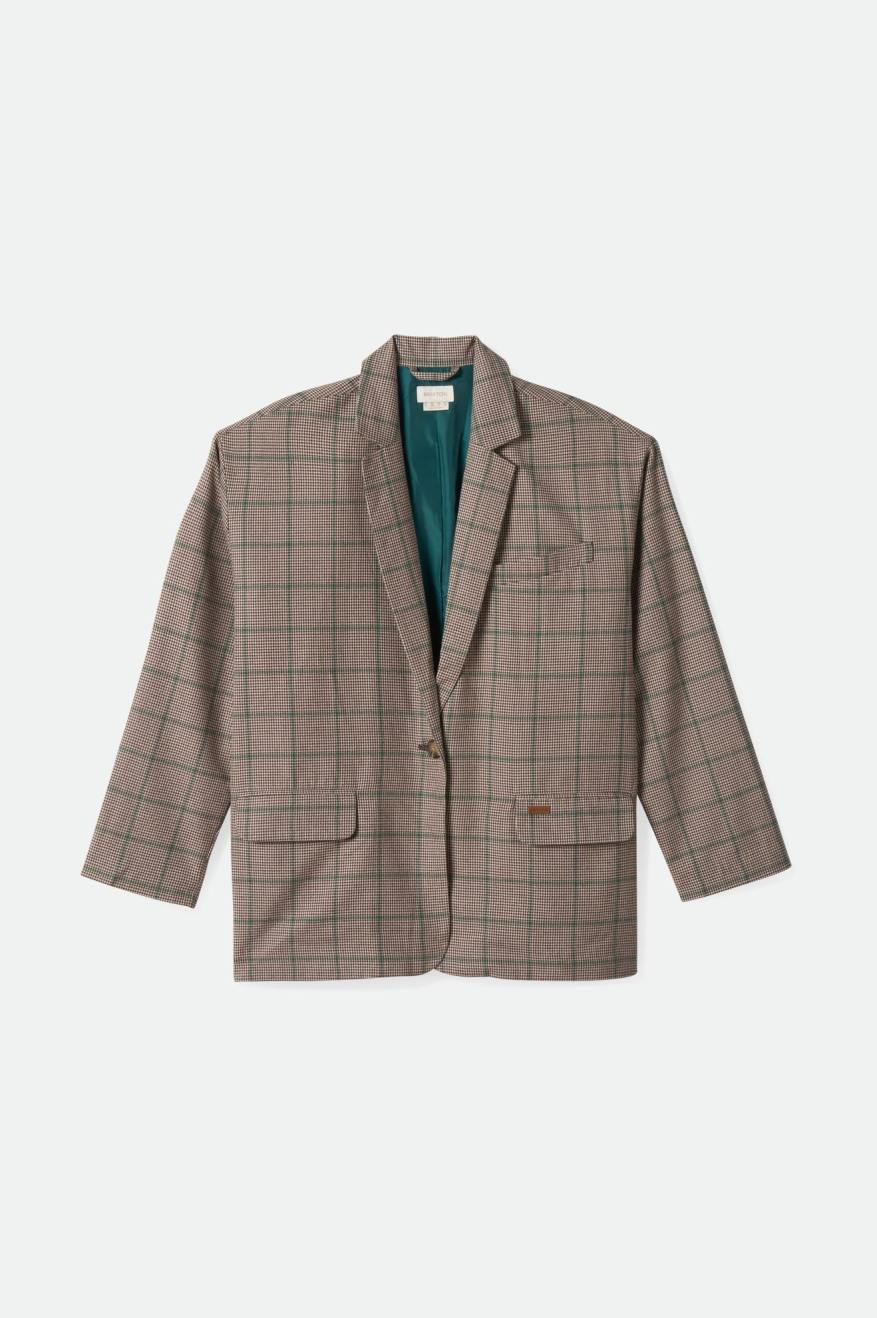 Axl Oversized Blazer - Sesame/Seal Brown - Image 2